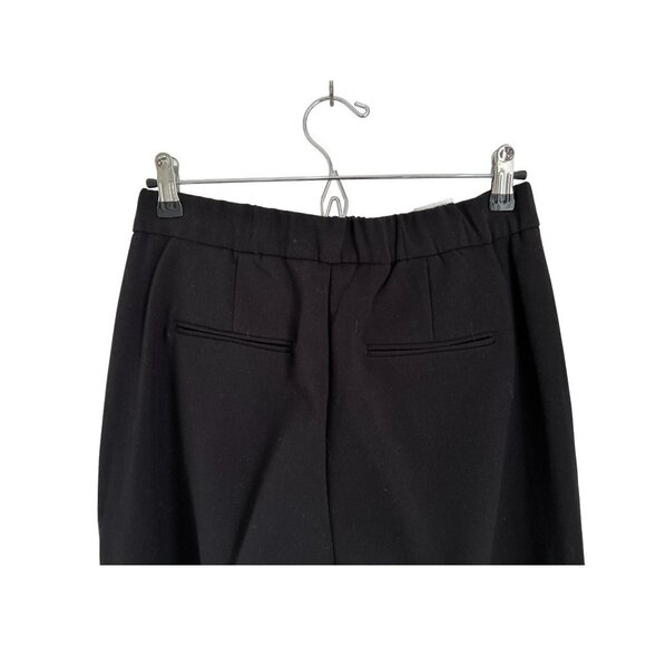 BENETTON Size 6 Black Pants High Rise Adjustable Waist 4 Pockets - Picture 6 of 10
